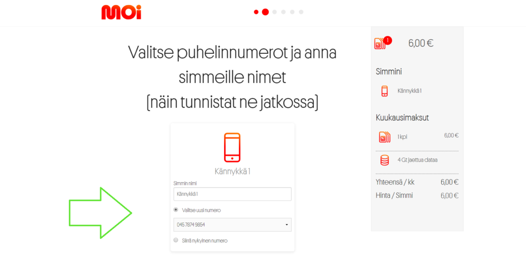 moi mobiili liittymävalinta